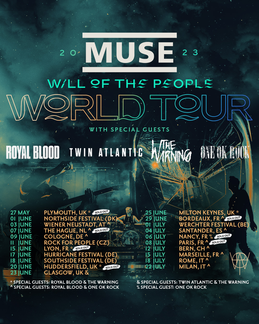 muse world tour support
